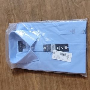 David Taylor Mens Button Shirt Size 14 1/2 32-33 Blue color